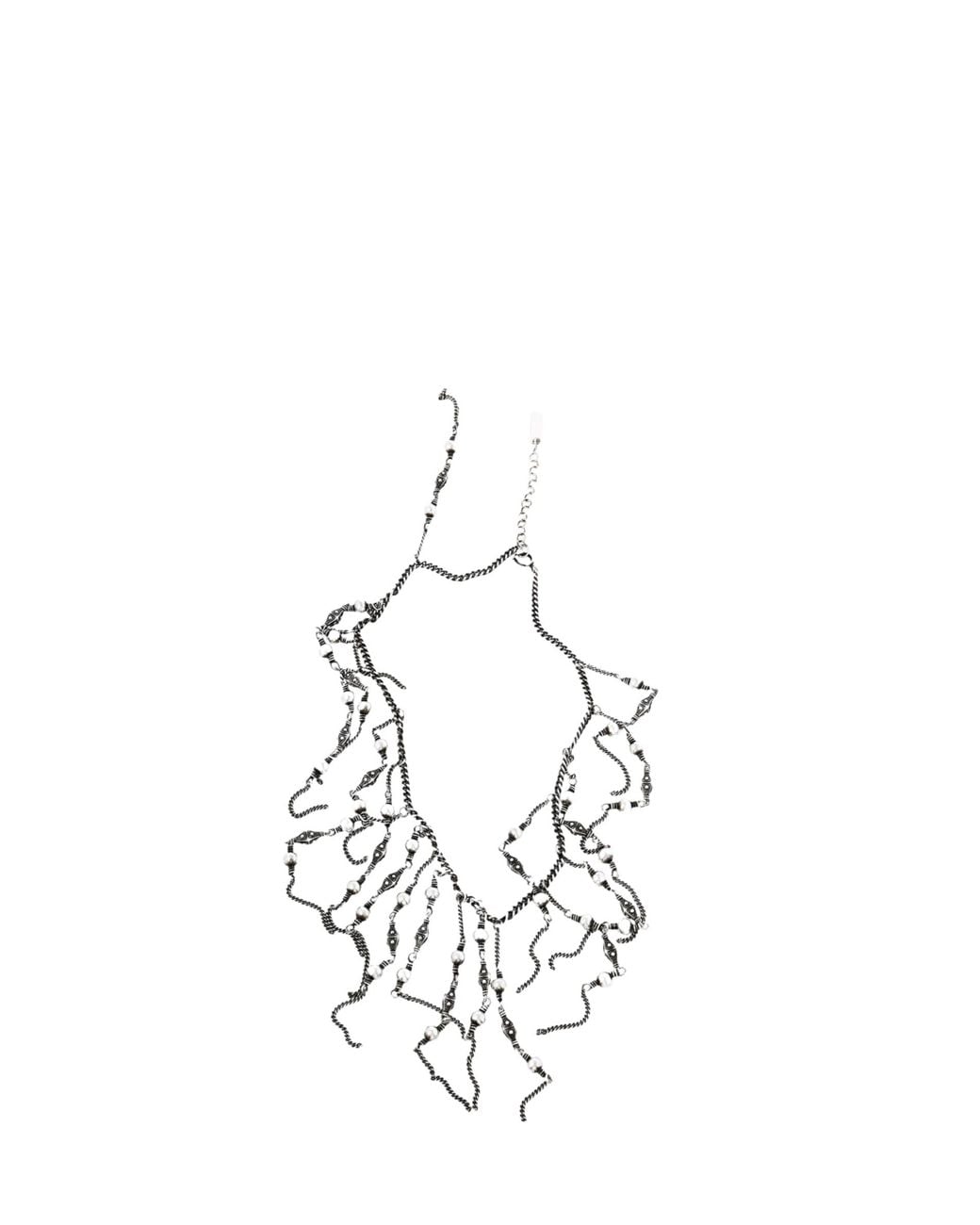 Ann Demeulemeester White Beaded Necklace
