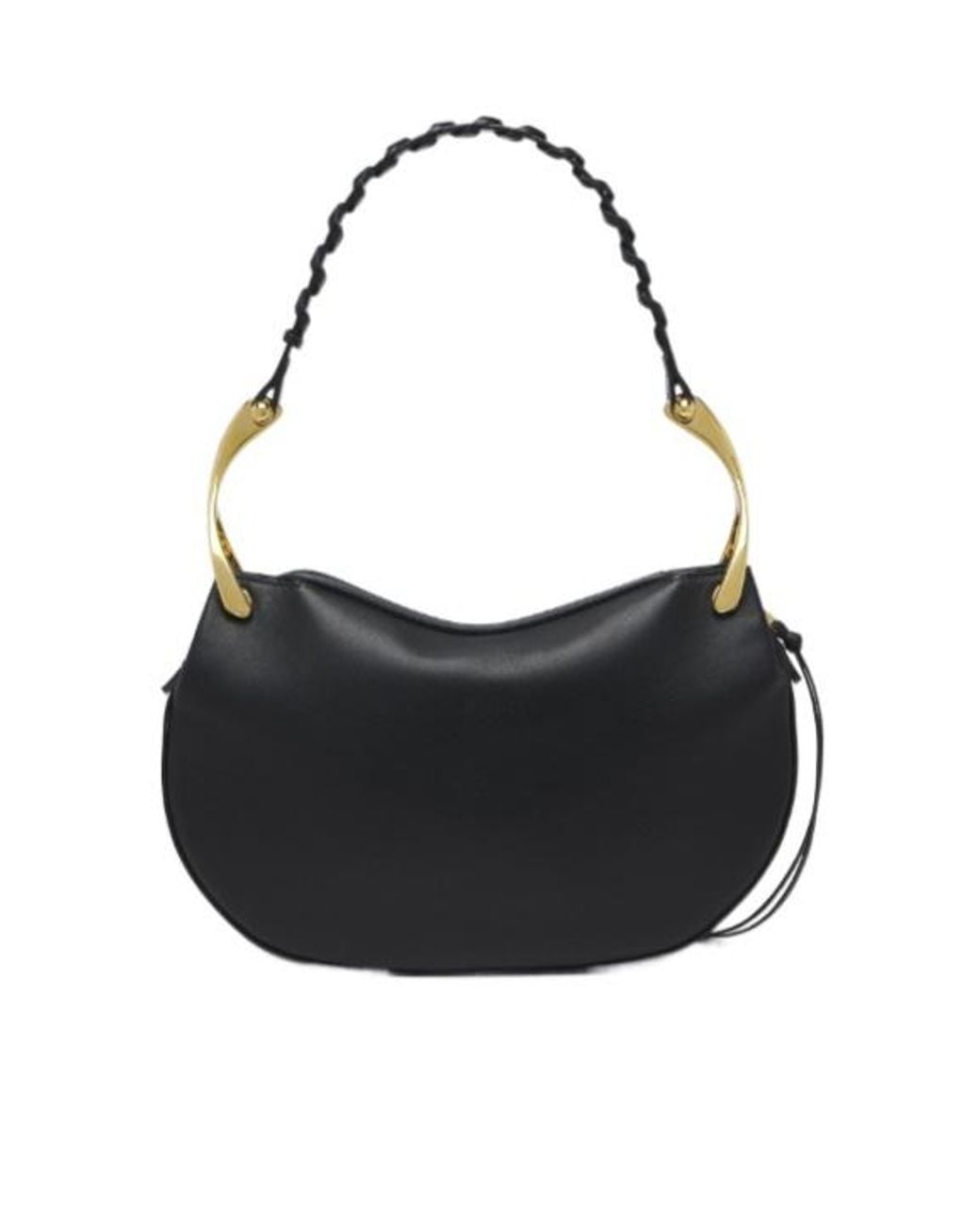 McQueen Black Wishbone Shoulder Bag