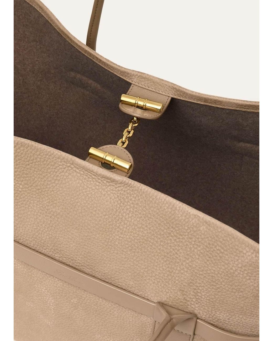 Loro Piana Natural Ghiera Large Handbag
