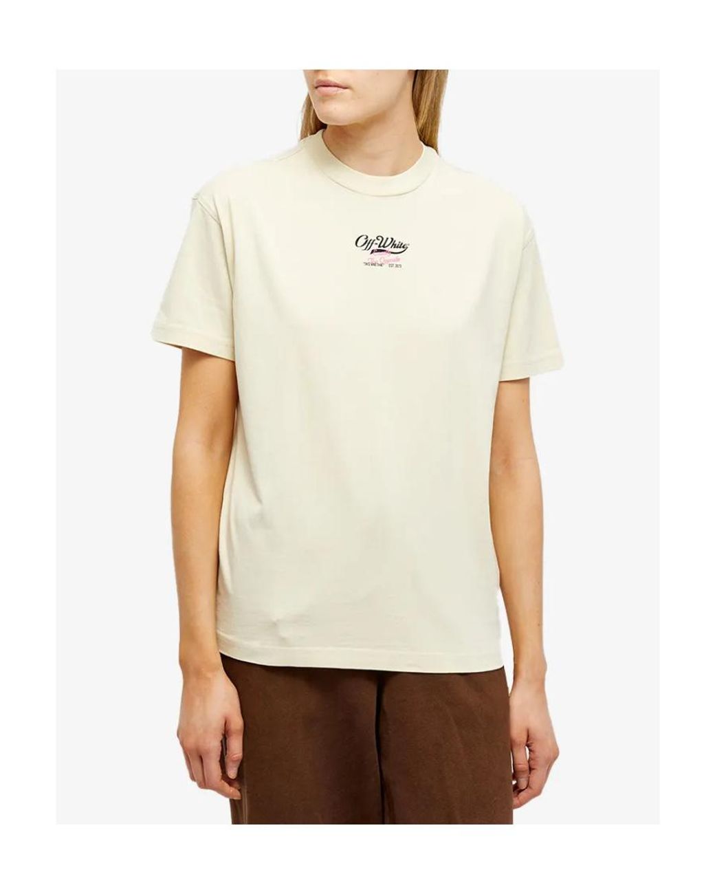 Off-White c/o Virgil Abloh White Surf Script Logo T T-Shirt