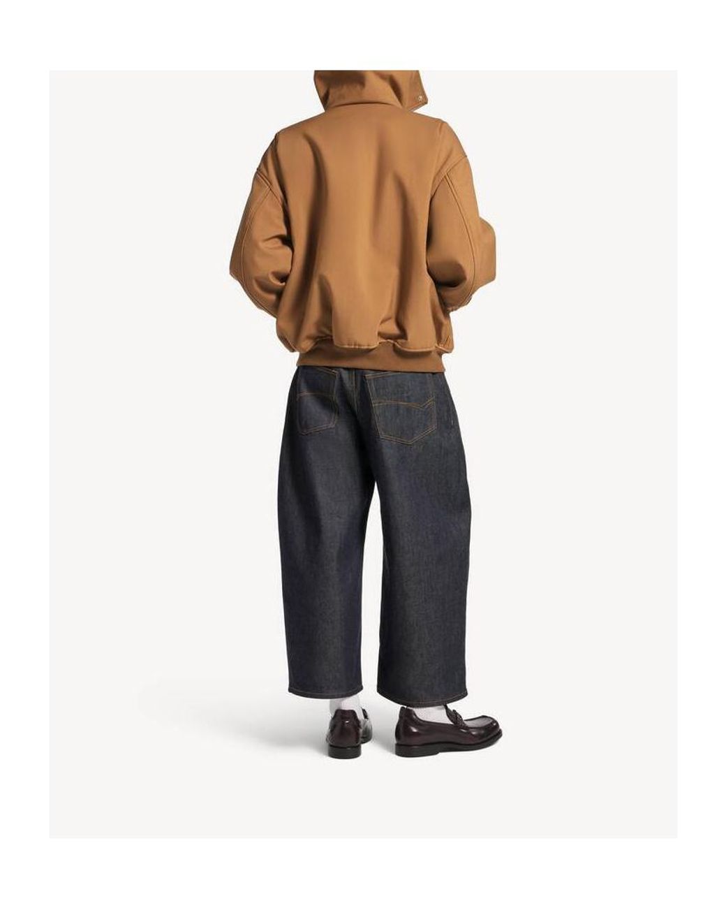 Balenciaga Gray Mid-Waisted Curved Jeans for men
