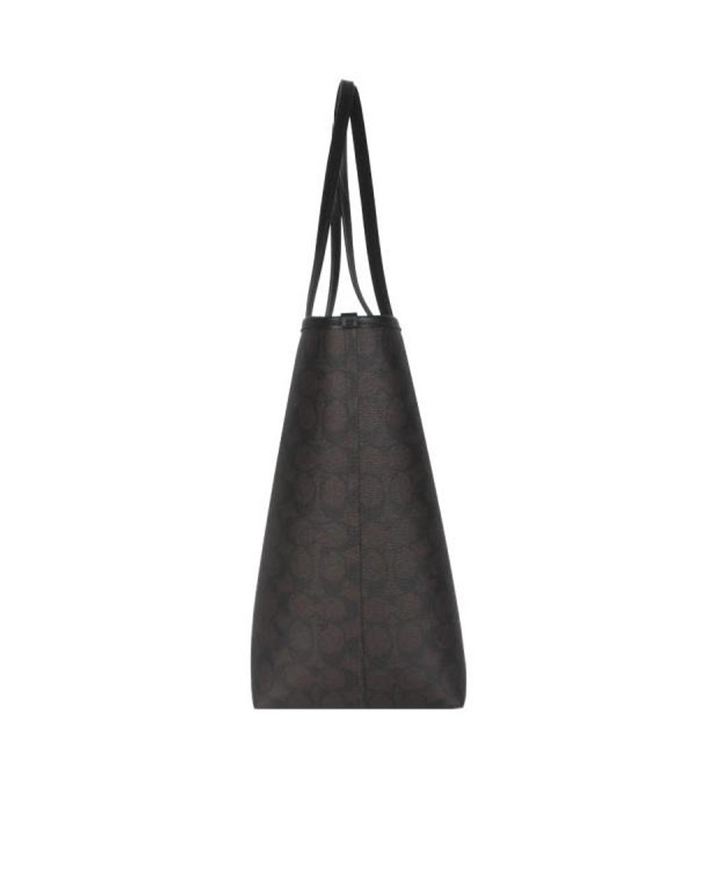 COACH Black Logo Printed Handbag