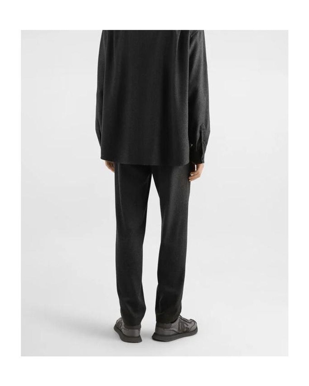 Dolce & Gabbana Black Drawstring Waist Pants for men