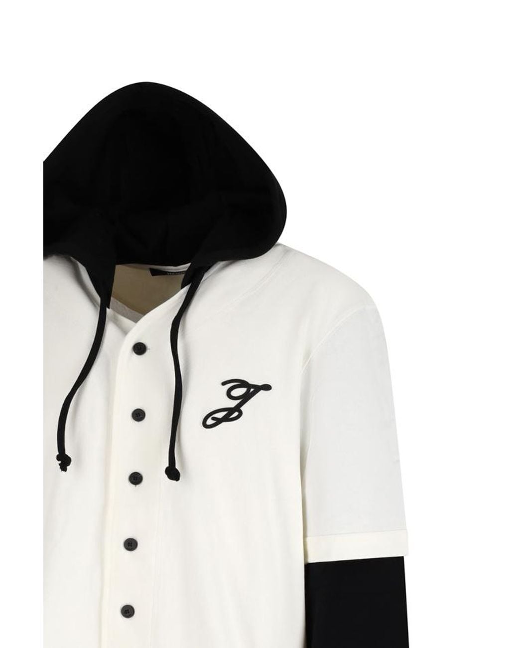 Jacquemus White Letro Layered Hoodie for men