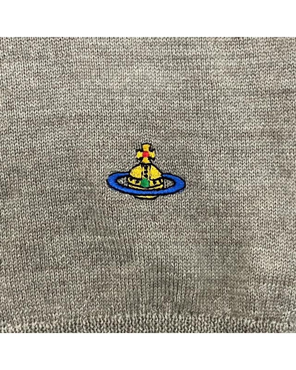 Vivienne Westwood Gray Bea Orb-Embroidered Knitted Skirt