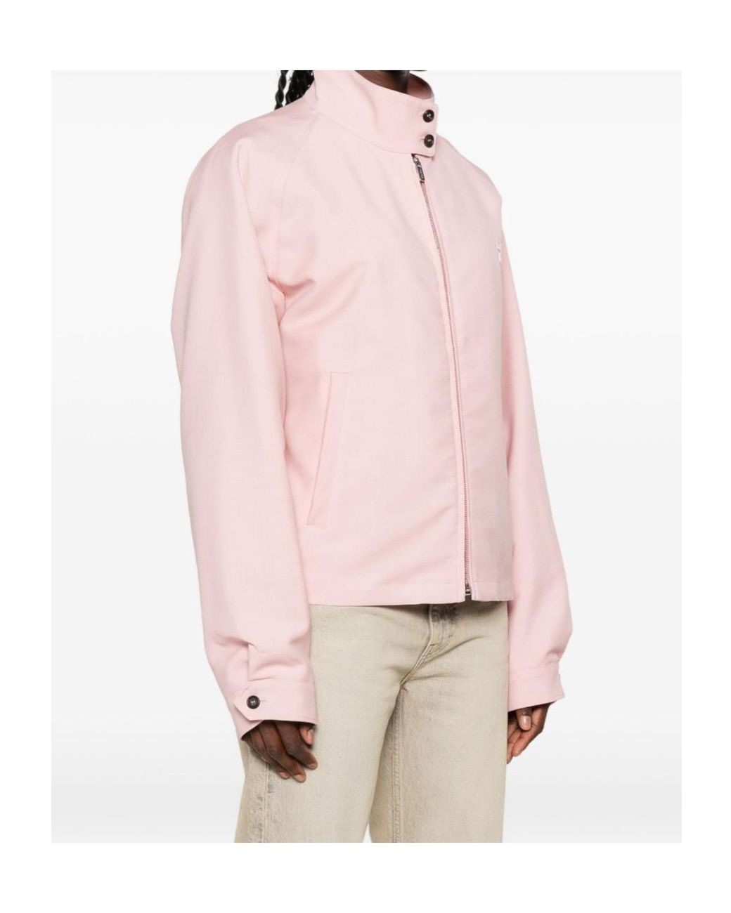 Miu Miu Pink Mohair Blouson Jacket