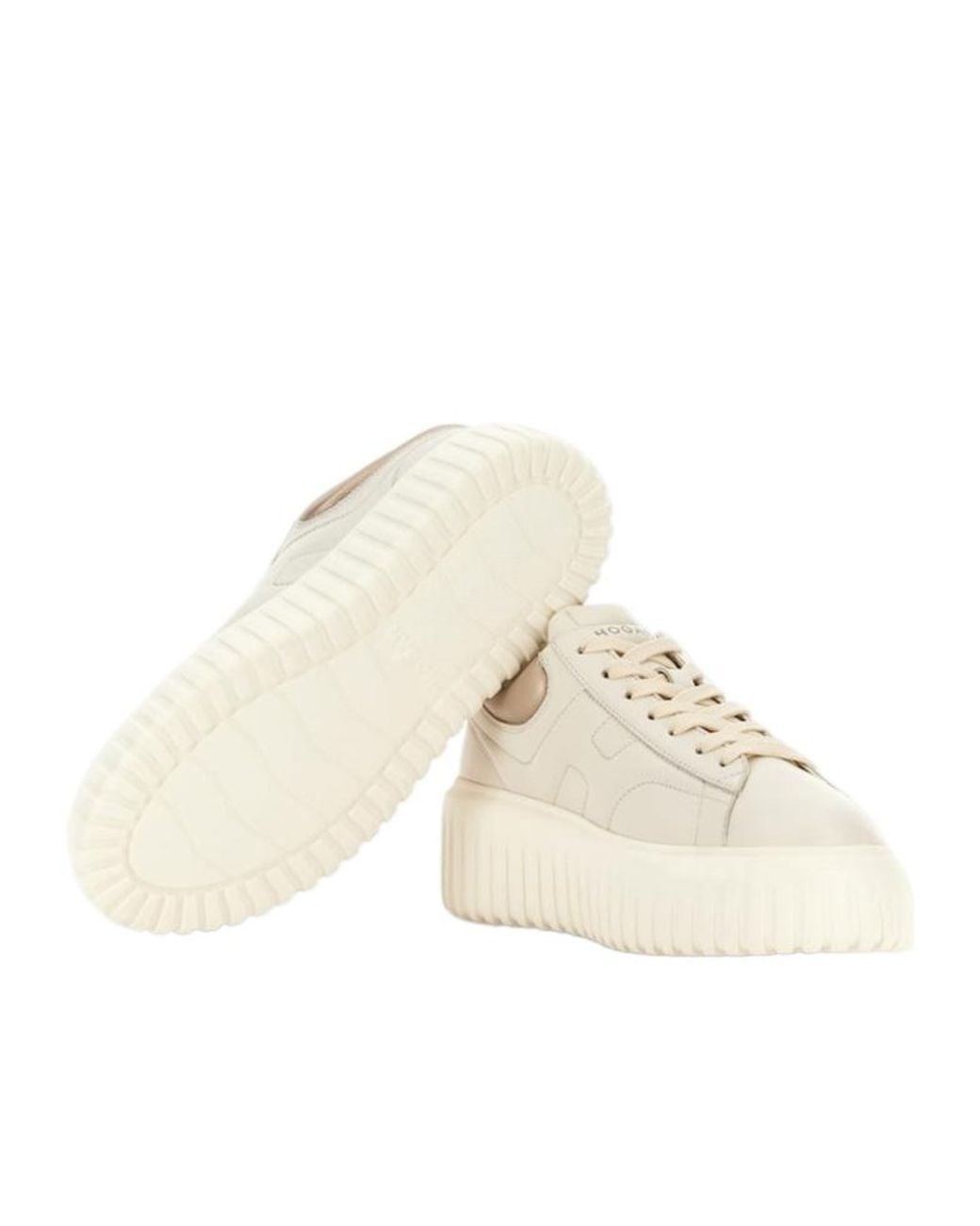 Hogan Natural Logo Printed Low-Top Sneakers