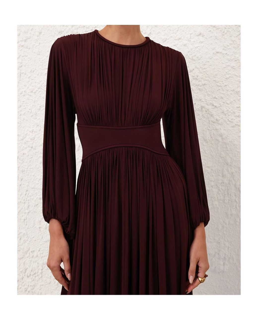 Zimmermann Purple Luna Billow Maxi Dress
