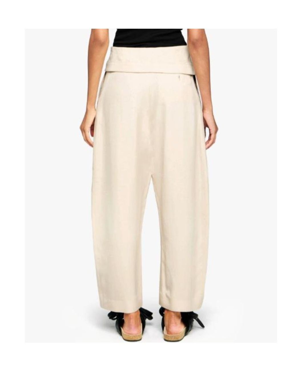J.W. Anderson Natural Jw Anderson Fold-Over Trousers