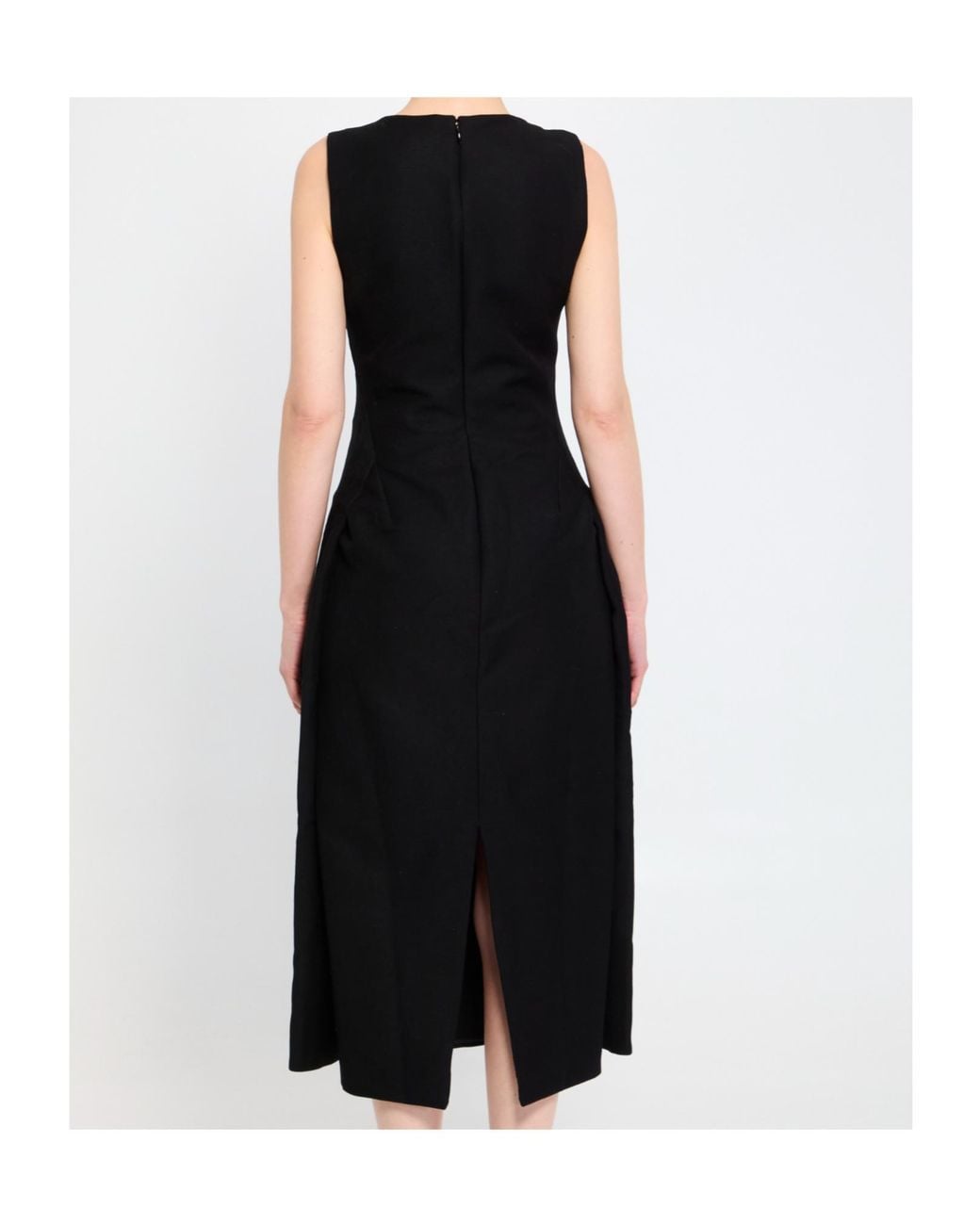 Jacquemus Black 'The Tablier' Midi Dress