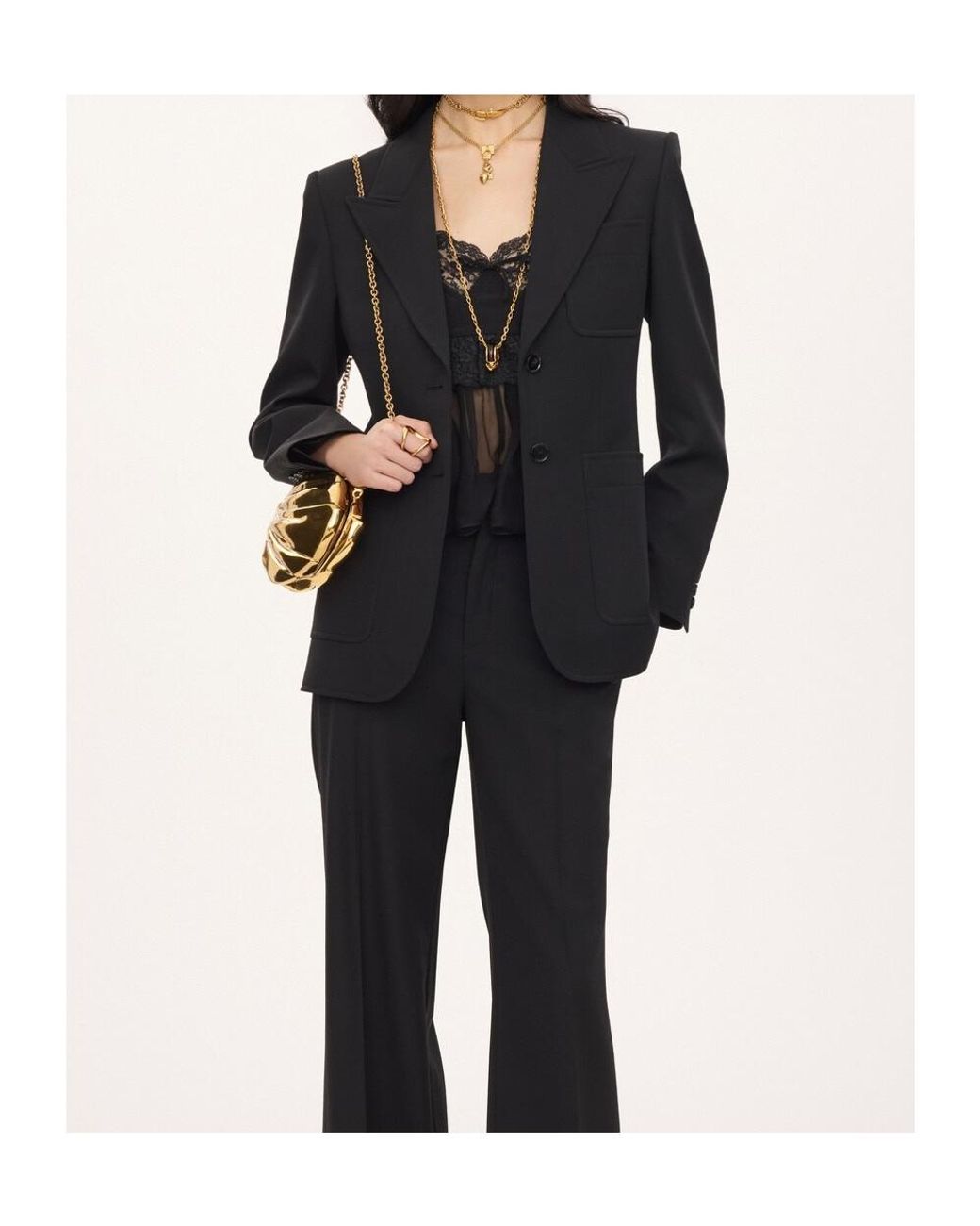Chloé Black Chloé Single-Breasted Blazer