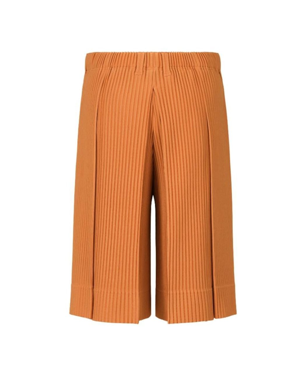 Homme Plissé Issey Miyake Orange Homme Plissé Issey Miyake Tailored Pleats 2 Bermuda Shorts for men