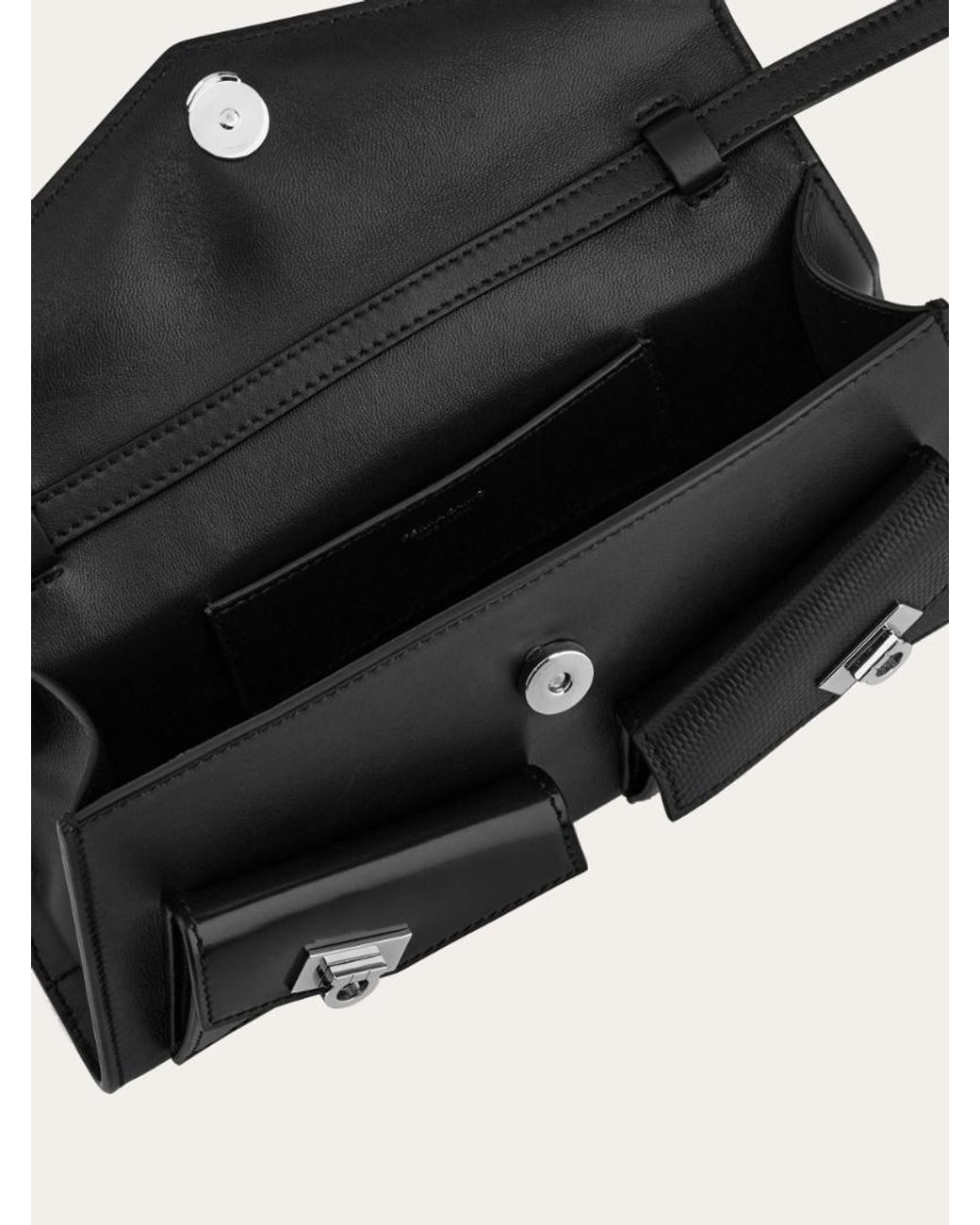 Ferragamo Black Multipocket Mini Bag