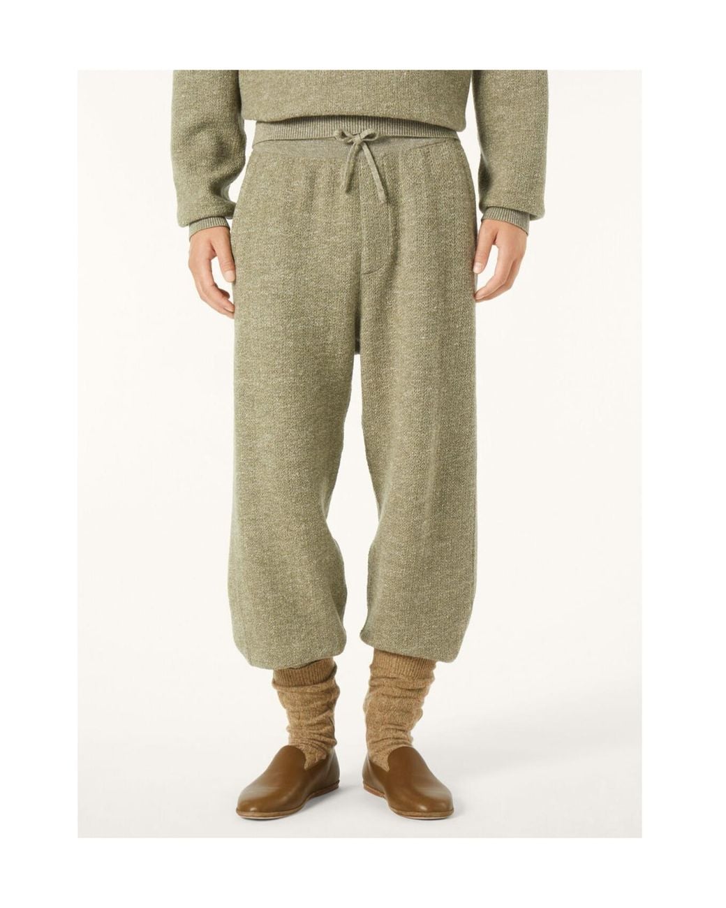 Loro Piana Green Cellina Pants for men