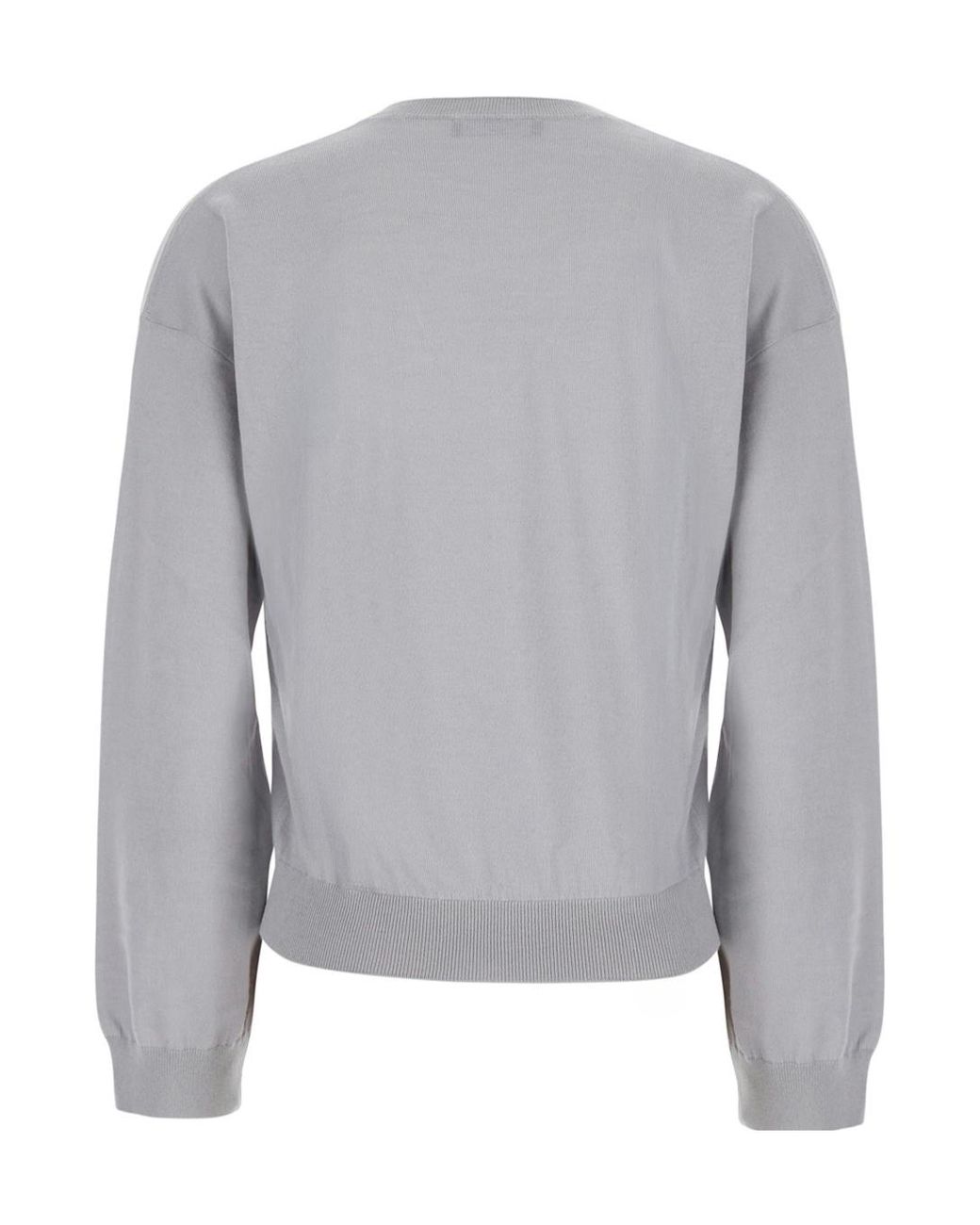 Fabiana Filippi Gray Trim V-Neck Jumper