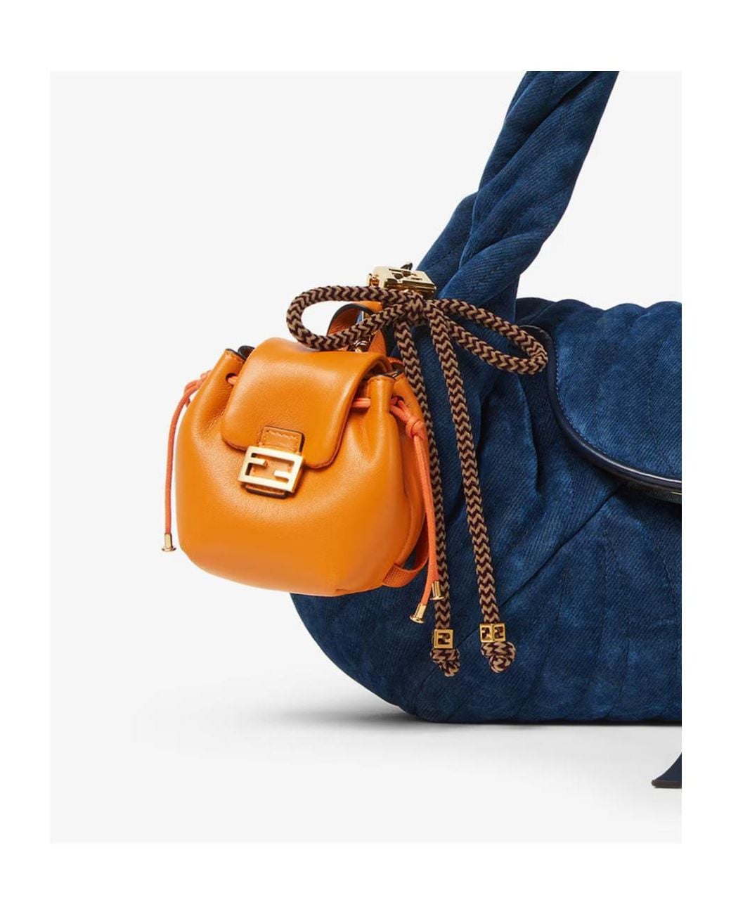 Fendi Orange Nano Backpack Charm