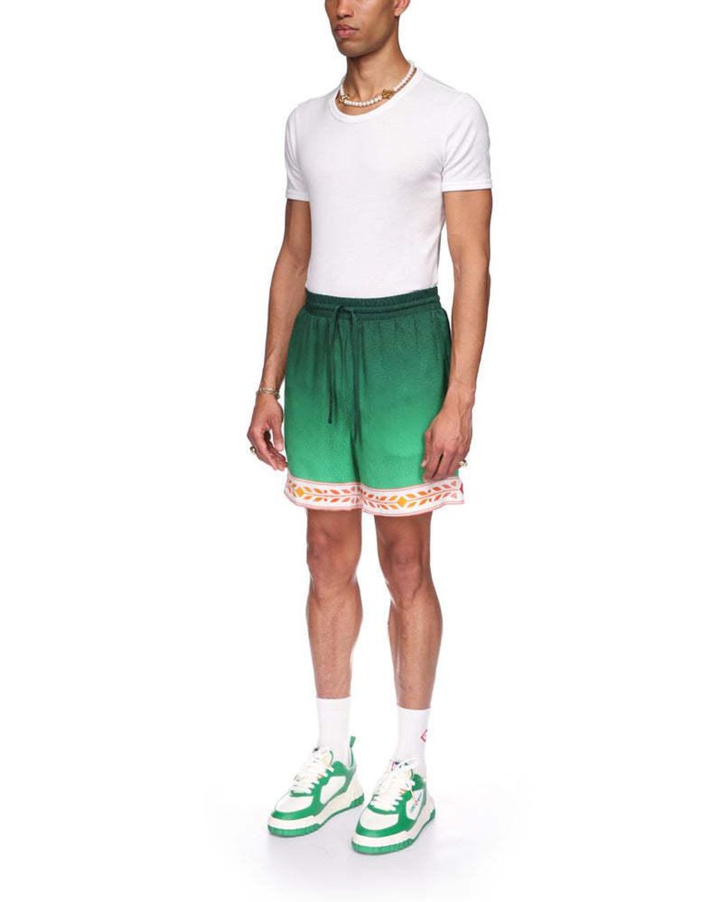 Casablanca Green Casual Shorts for men