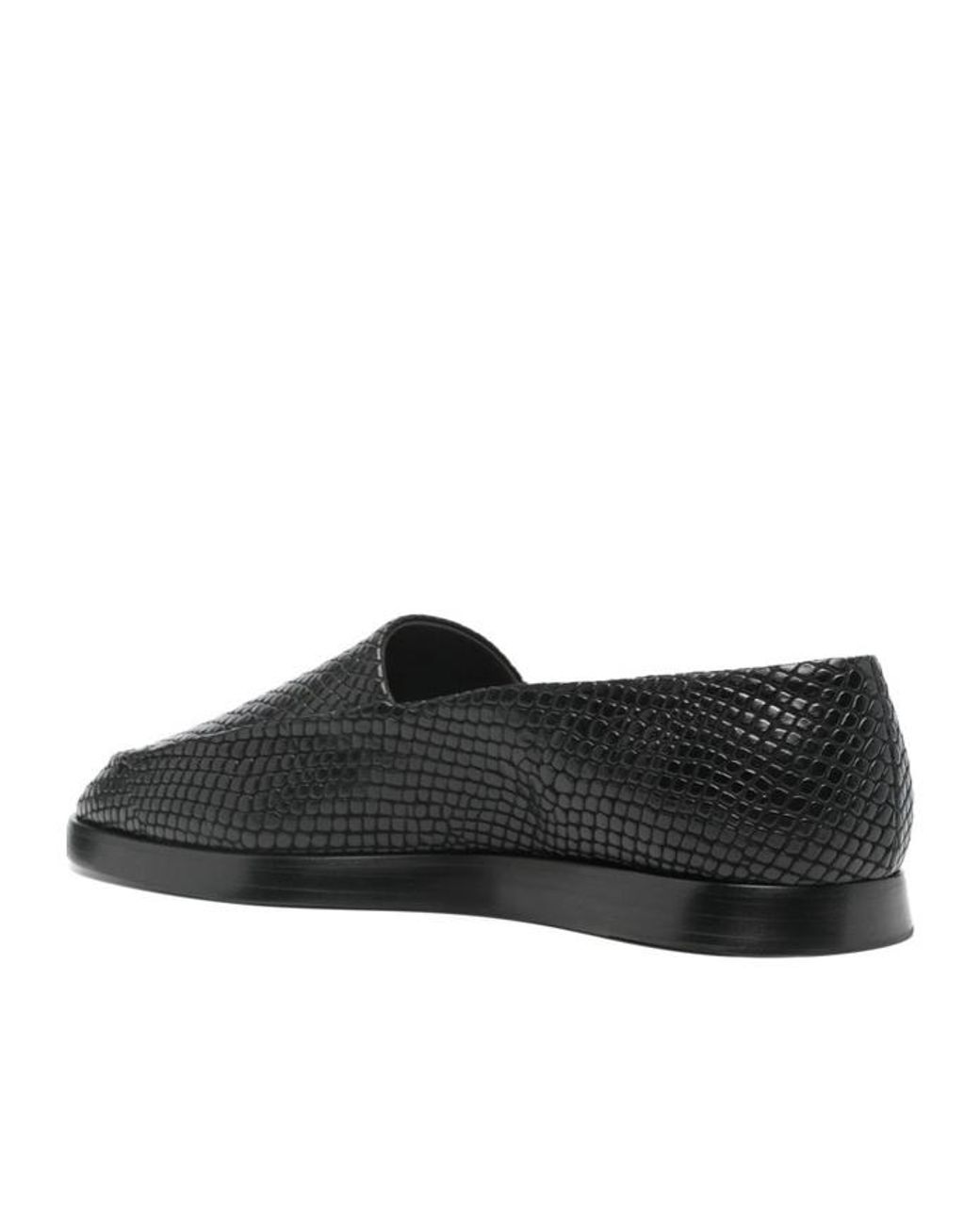 Fear Of God Black Embossed Slip-On Loafers for men