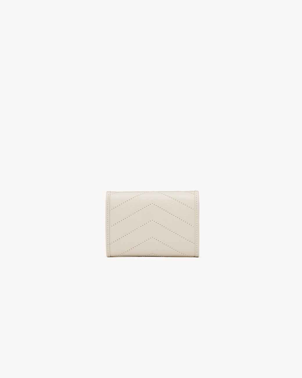 Saint Laurent White Trifold Wallet