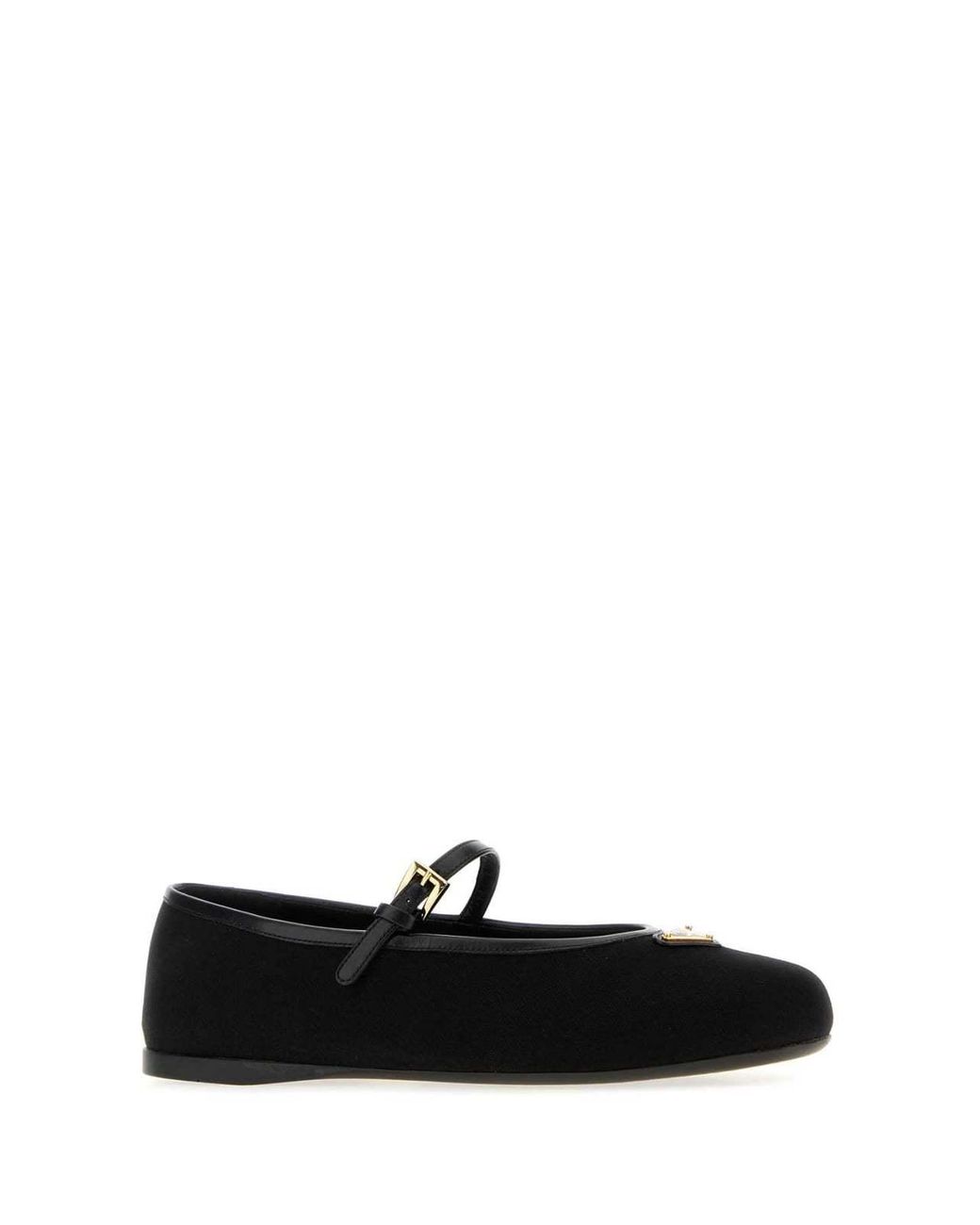 Prada Black Fabric Ballerinas