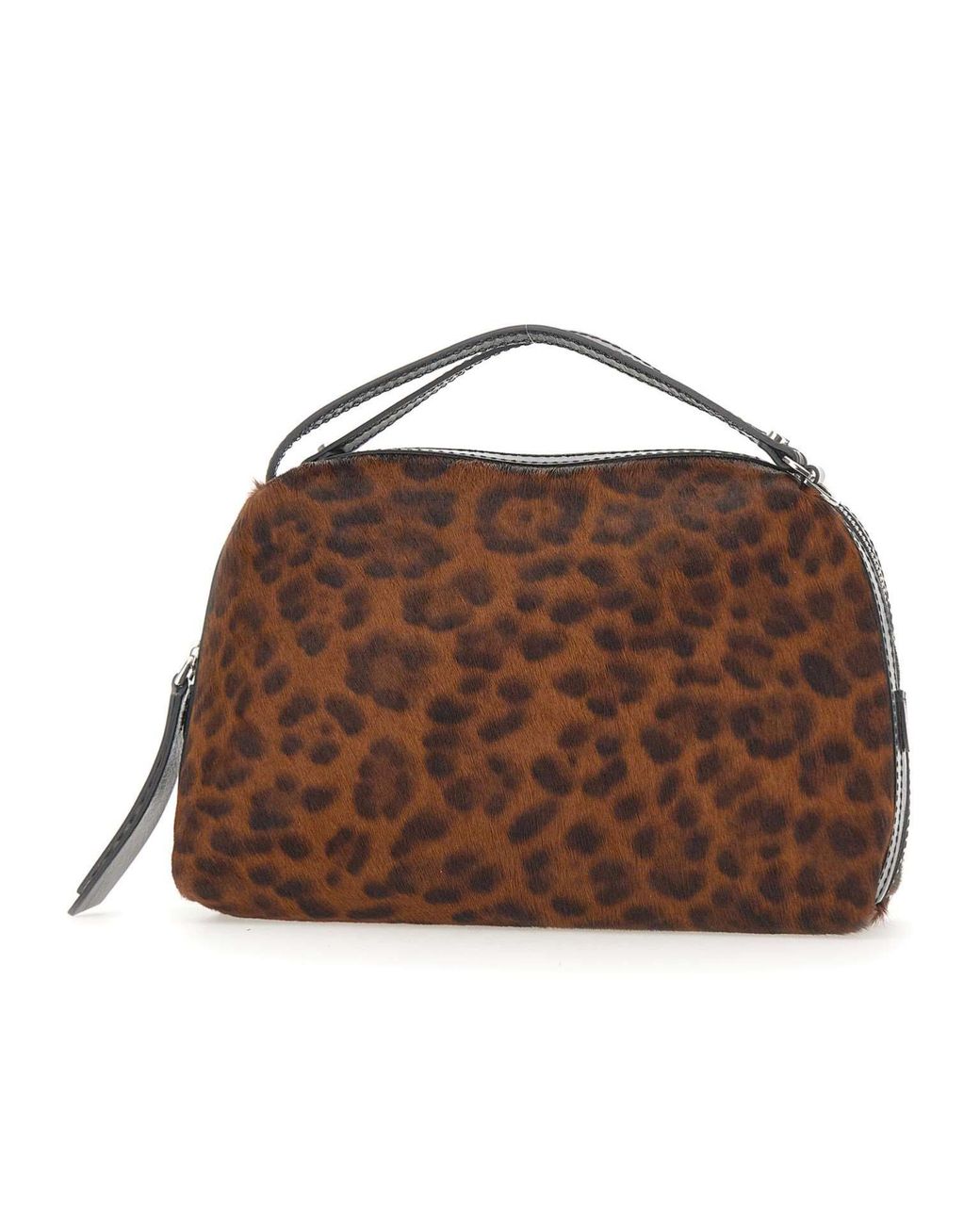 Gianni Chiarini Brown Alifa Animal-Print Shoulder Bag