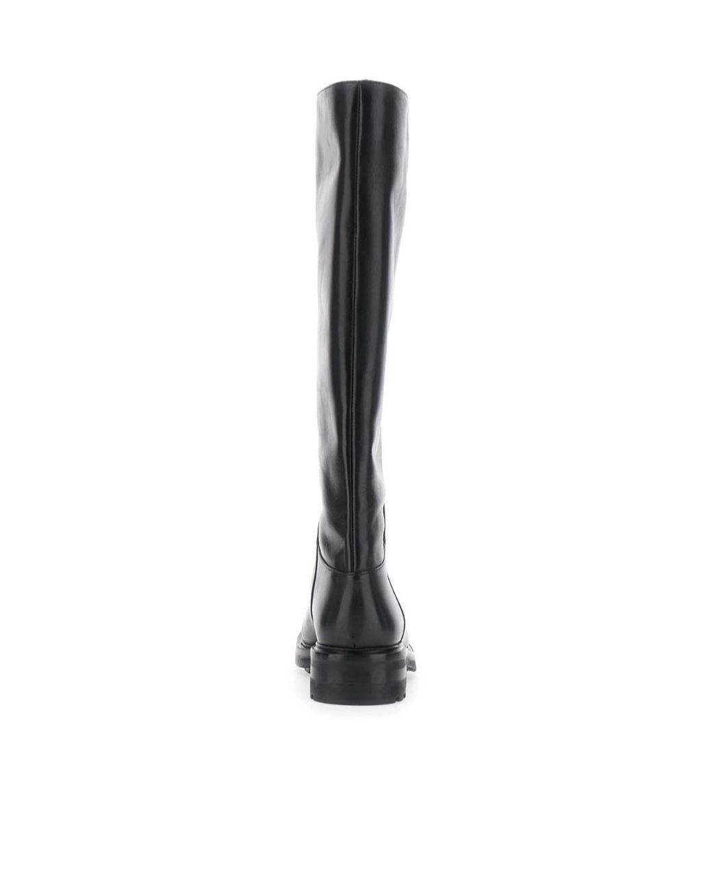 Strategia Black Round-Toe Tall Boots