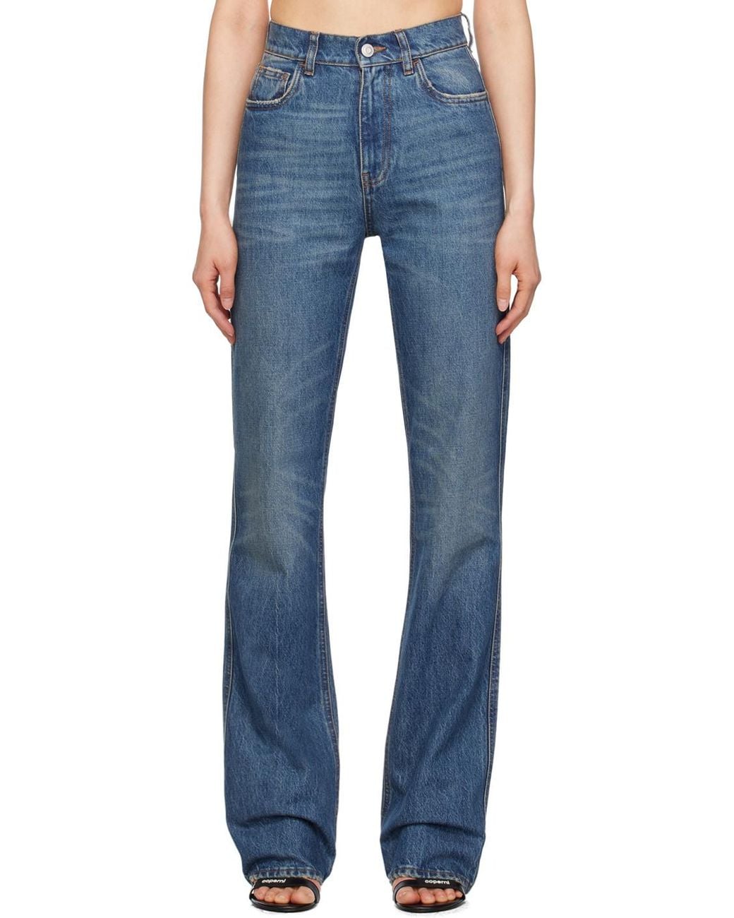 Coperni Blue High-Waisted Slim-Fit Jeans for men