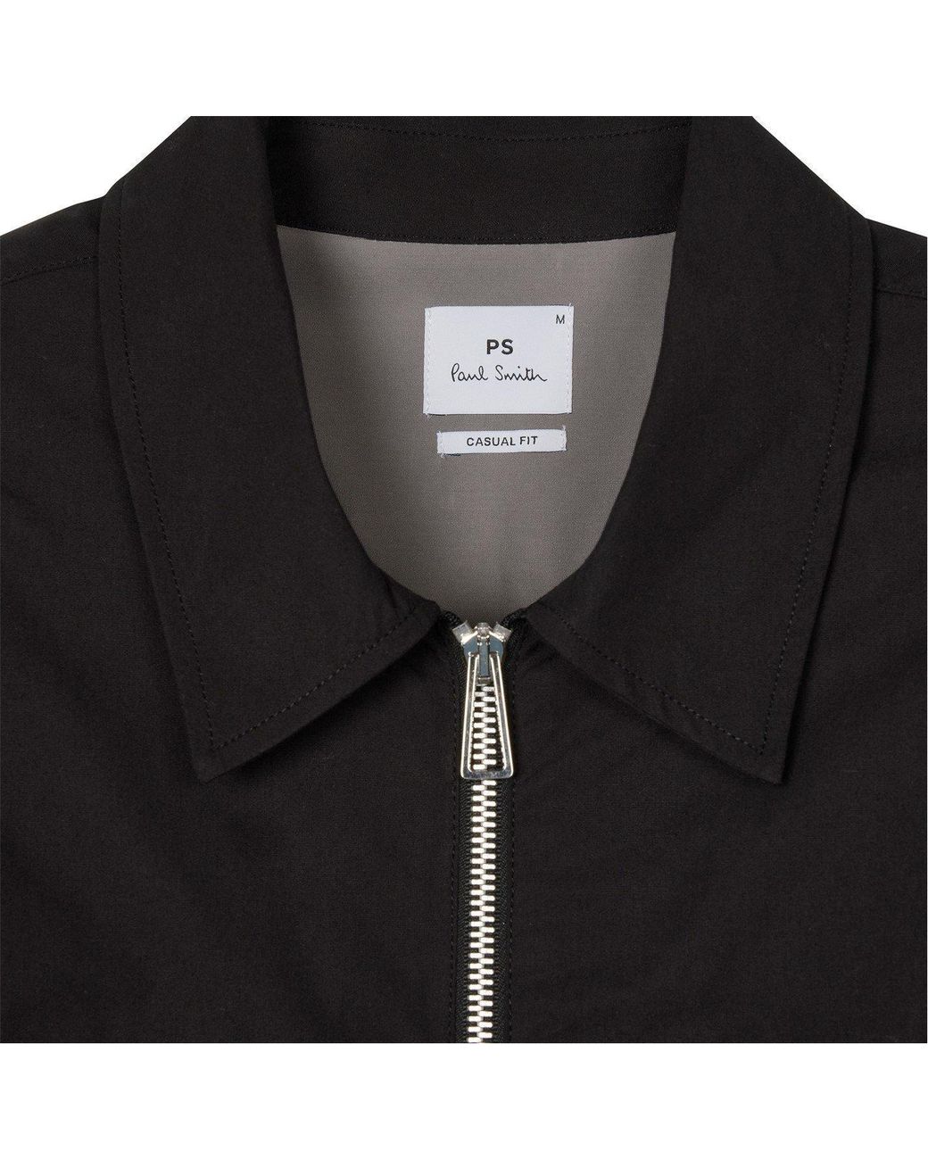 Paul Smith Black Cotton Shirt Jacket for men