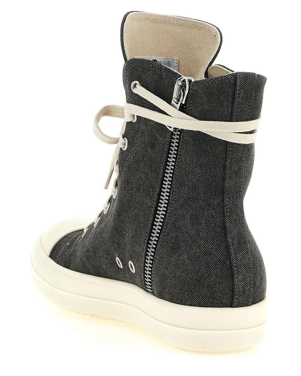 Rick Owens Black Sneaks High-Top Sneakers for men
