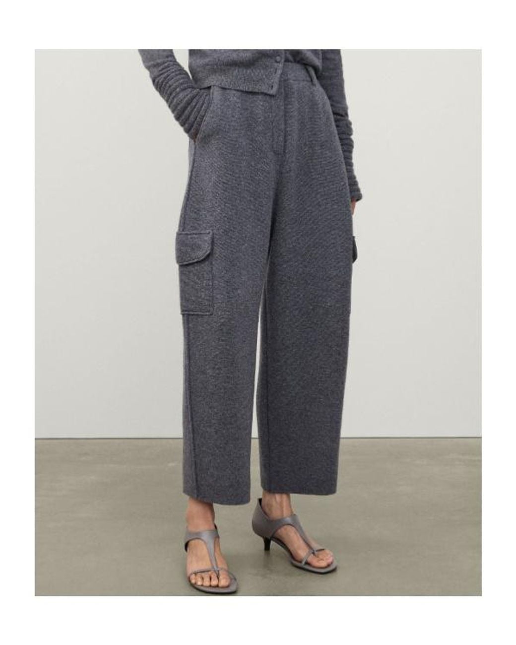 Lisa Yang Gray Azaria Elasticized Pants