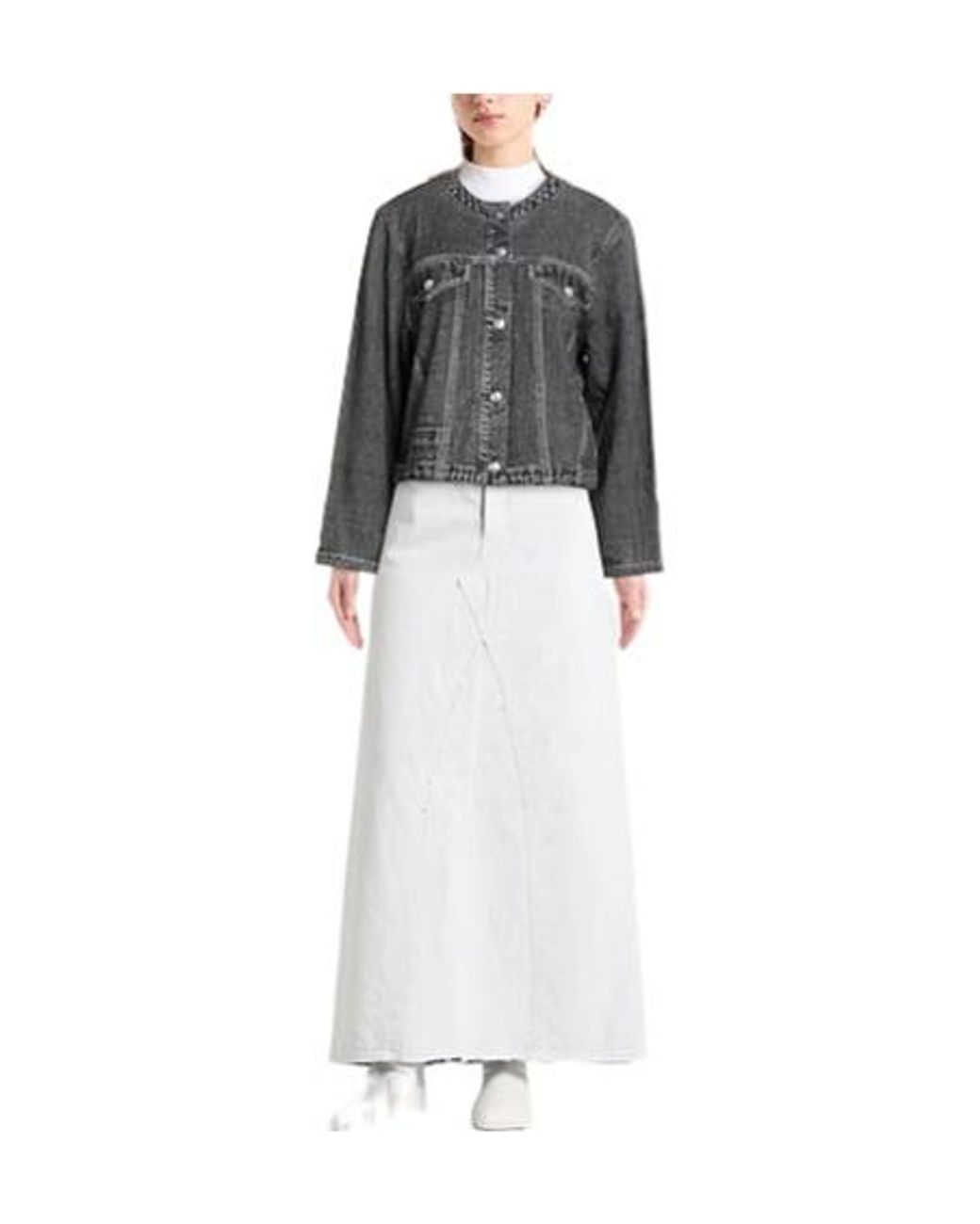 Rag & Bone Gray Minimalist Denim Jacket
