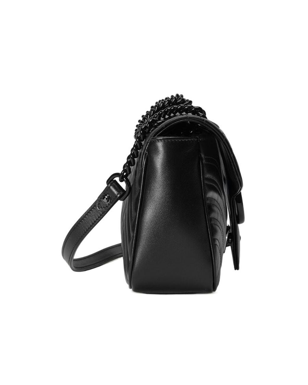 Gucci Black Gg Mormont Quilted Small Shoulder Bag