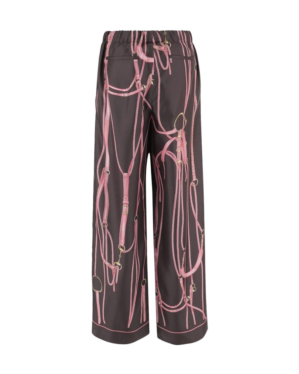 Gucci Multicolor Printed Detailed Straight-Leg Pants