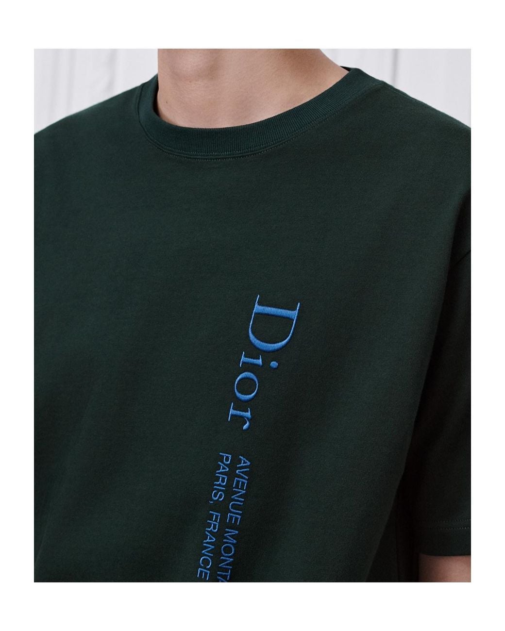 Dior Black Alps Montaigne T-Shirt, Relaxed Fit for men