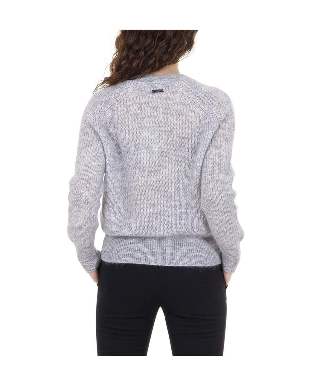 Burberry Gray Crew Neck Knitted Sweater