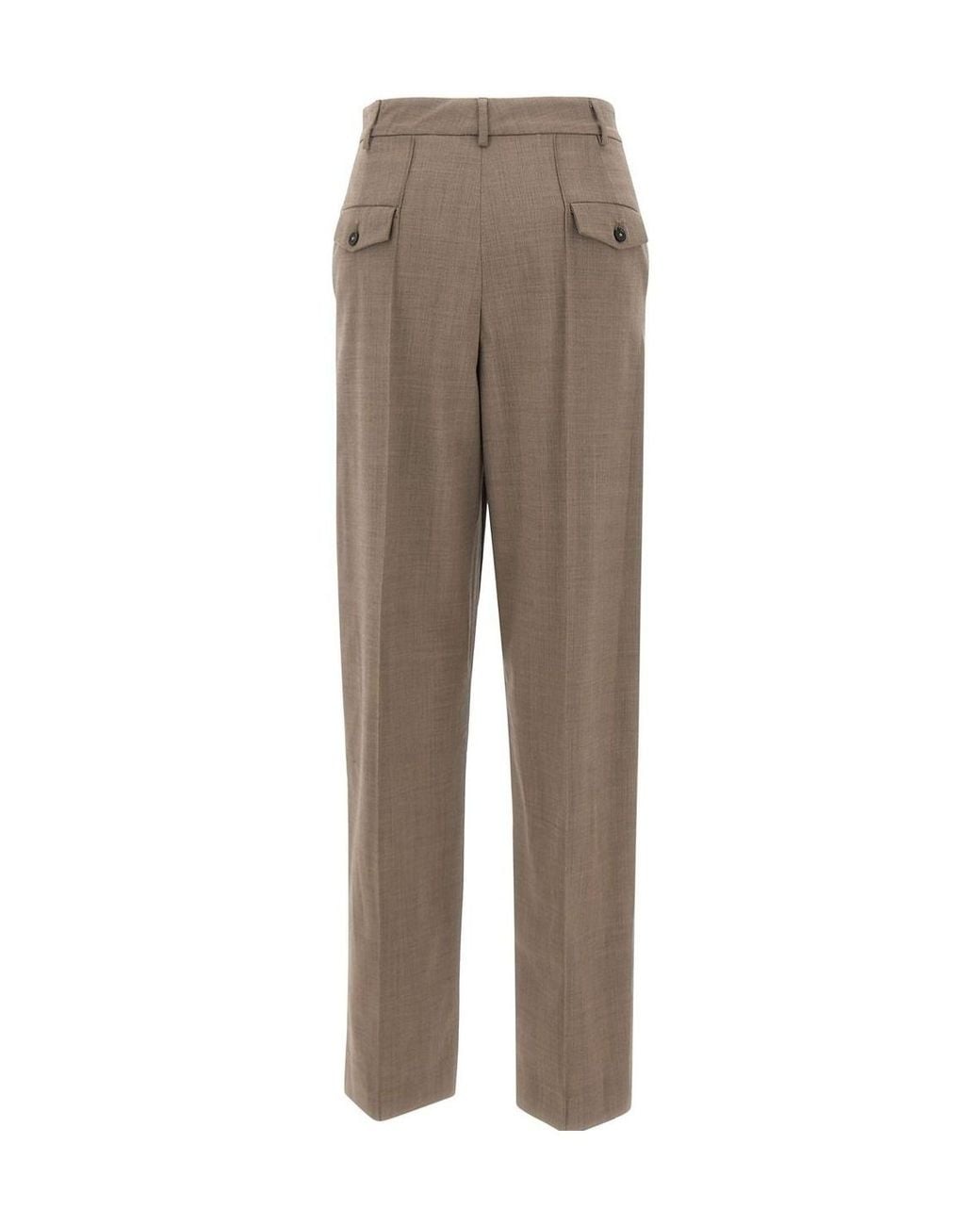 Fabiana Filippi Gray Wide-Leg Tailored Pants