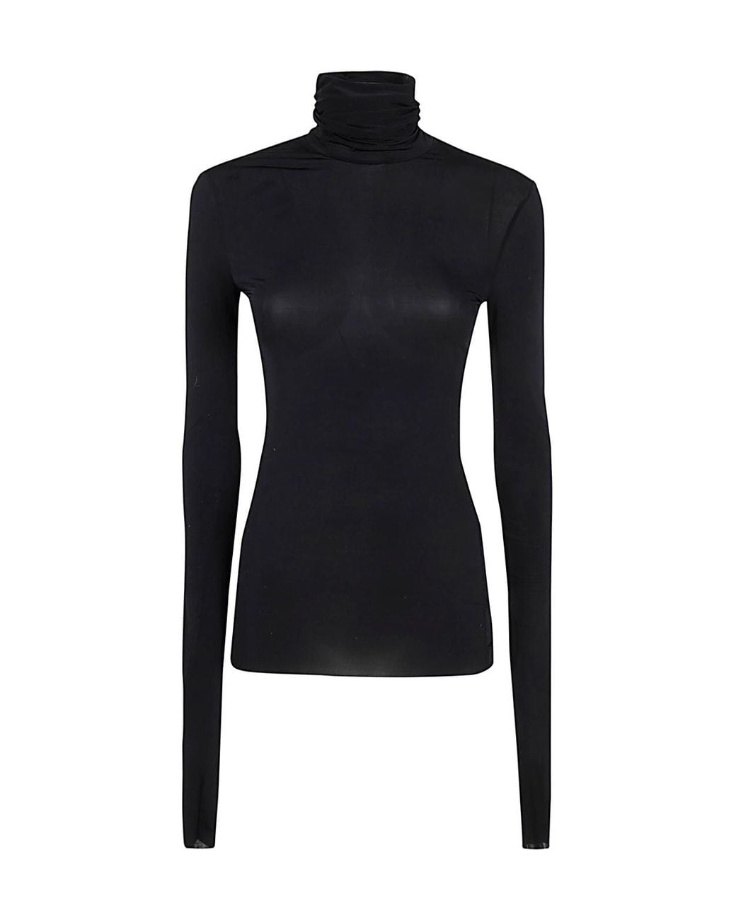 Philosophy Di Lorenzo Serafini Blue High Neck Jersey Top