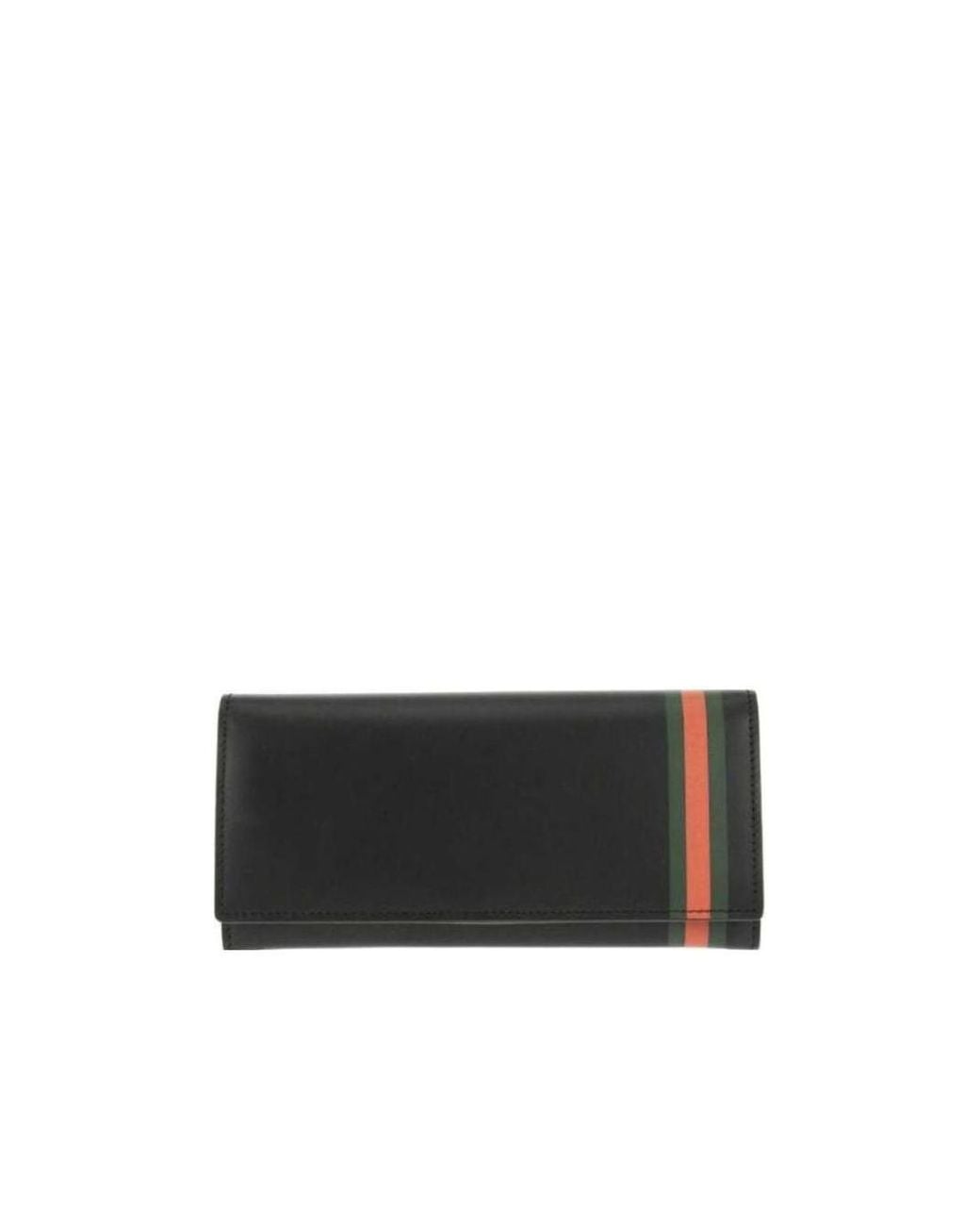 Gucci White Stitching Long Folding Wallets for men