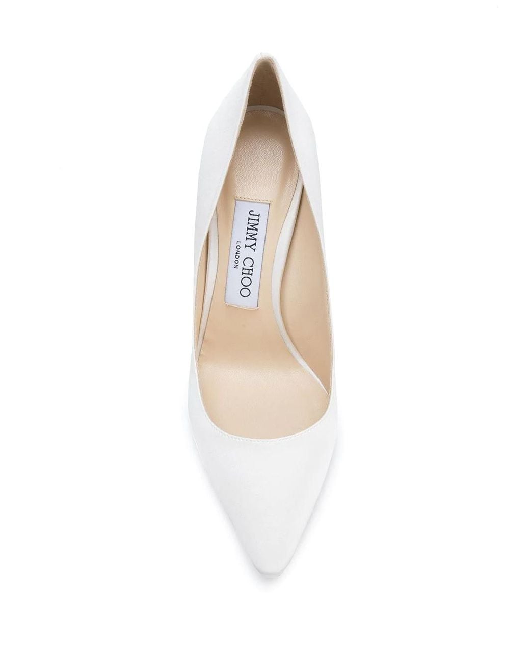 Jimmy Choo White Romy Pointed Toe Pumps