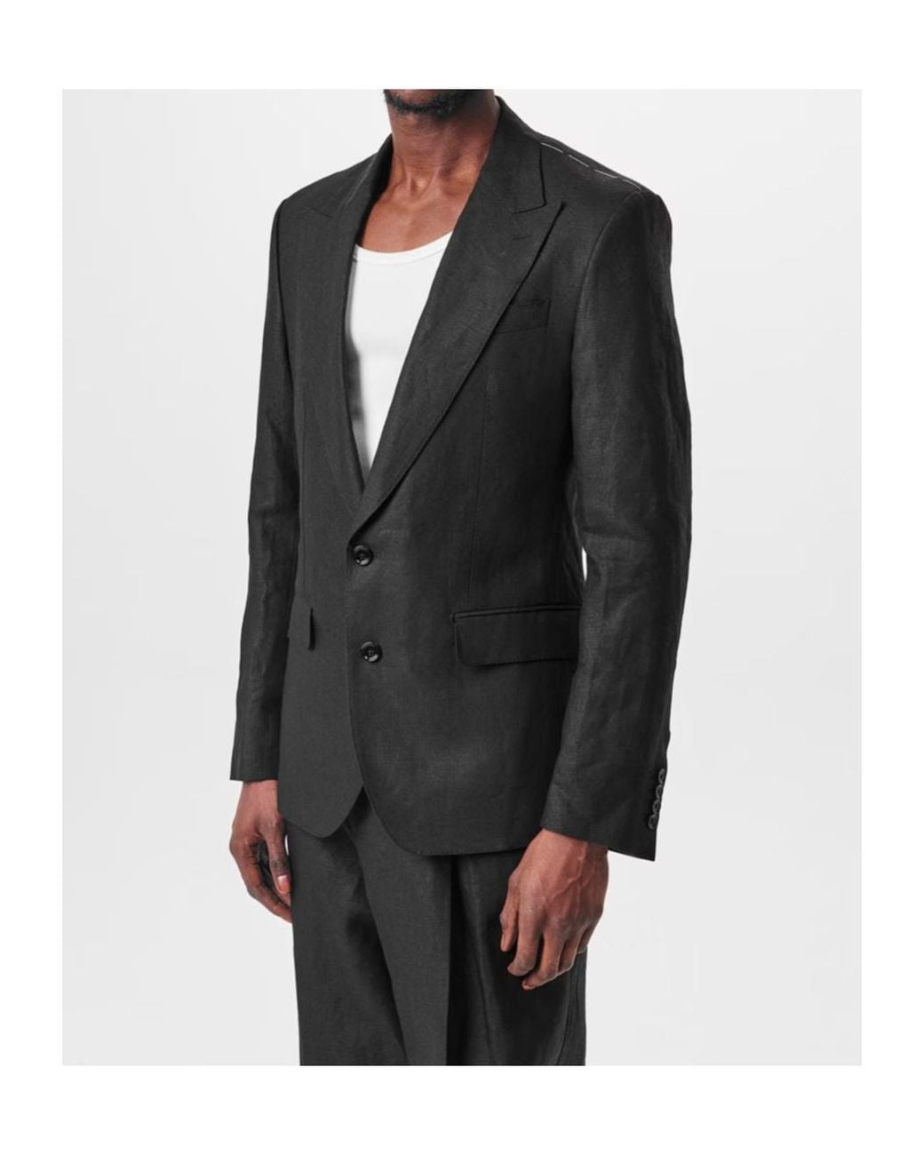 Dolce & Gabbana Black Single-Breasted Long Sleeve Suit Jacket for men