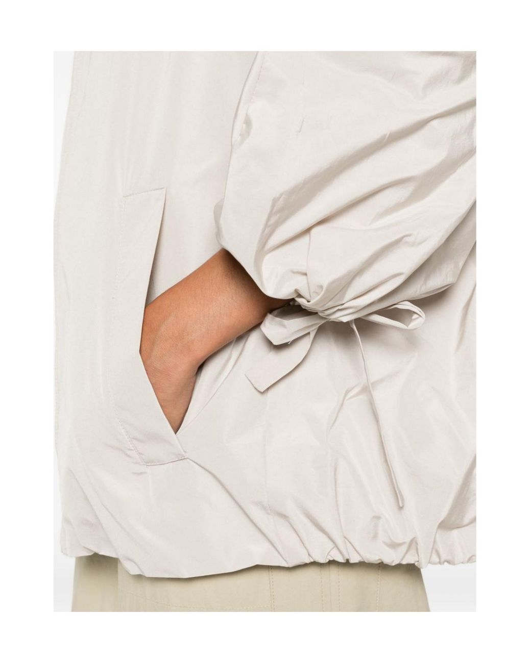 Max Mara White Long-Sleeved Casual Jacket