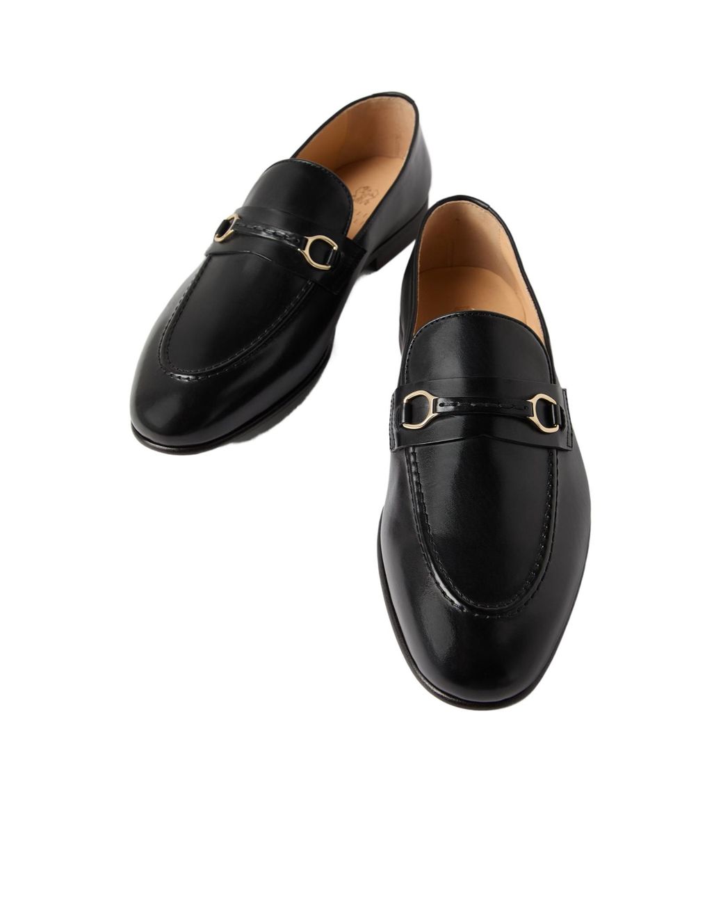 Brunello Cucinelli Black Slip-On Loafers for men