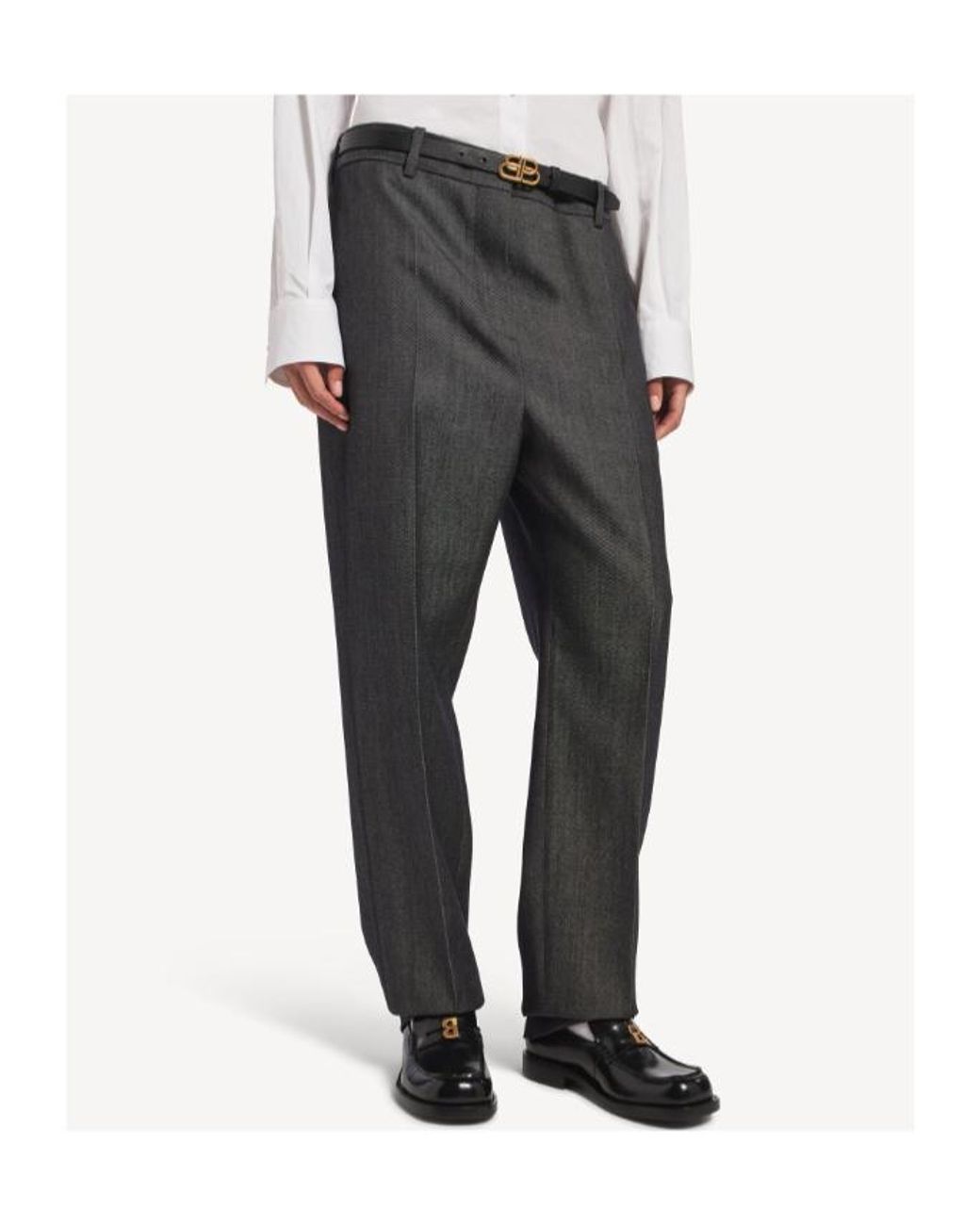 Balenciaga Gray Tapered Pants