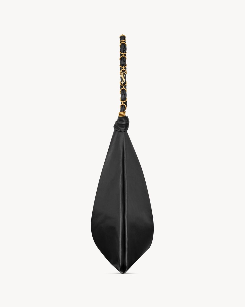 Saint Laurent Black Amalia Logo Plaque Shoulder Bag