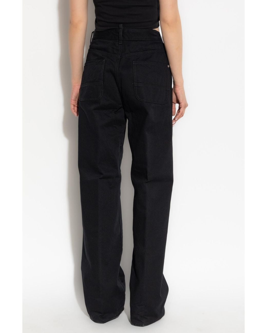 DSquared² Black Wide-Leg Jeans