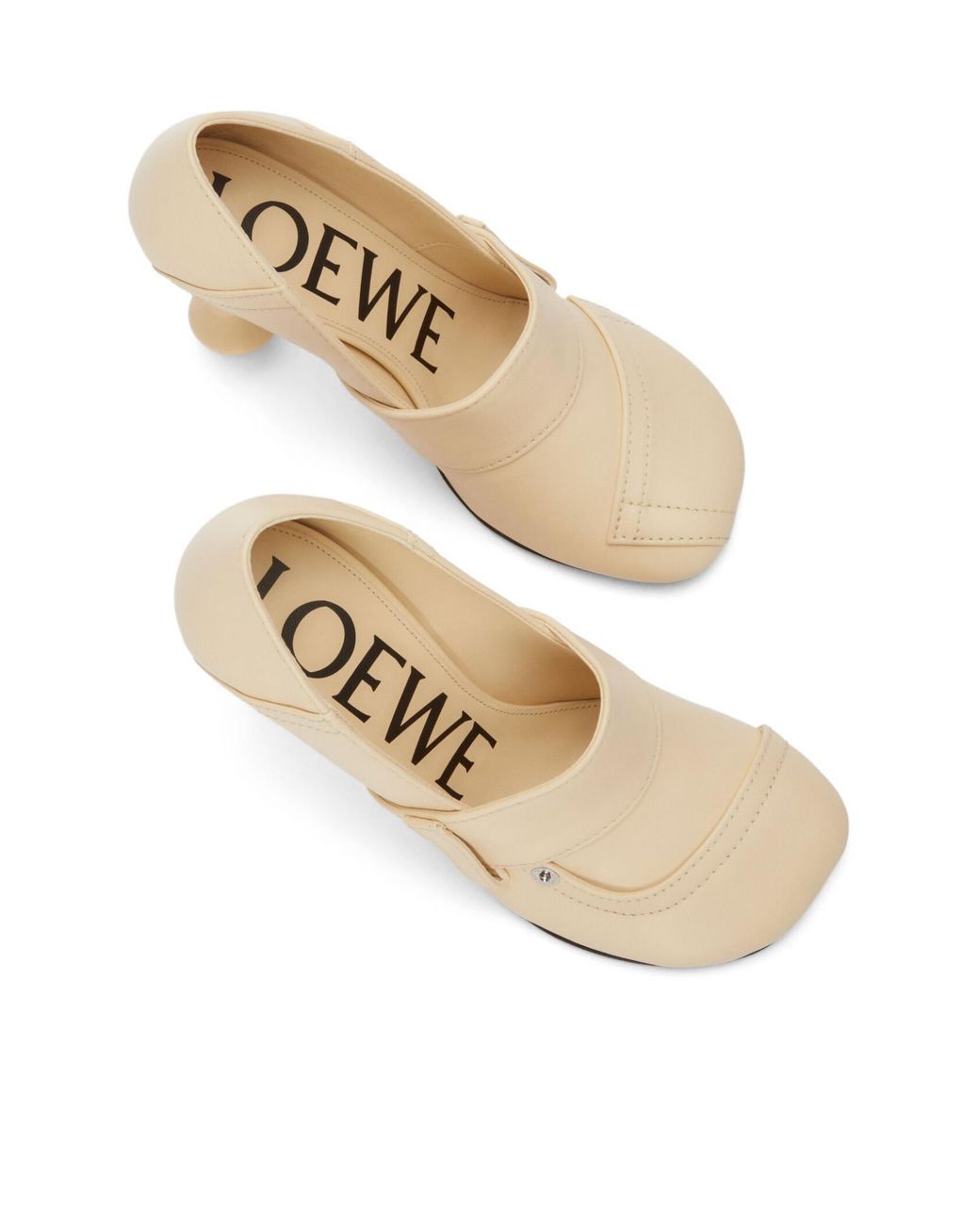 Loewe White Toy Petal-Shaped Toe Pumps