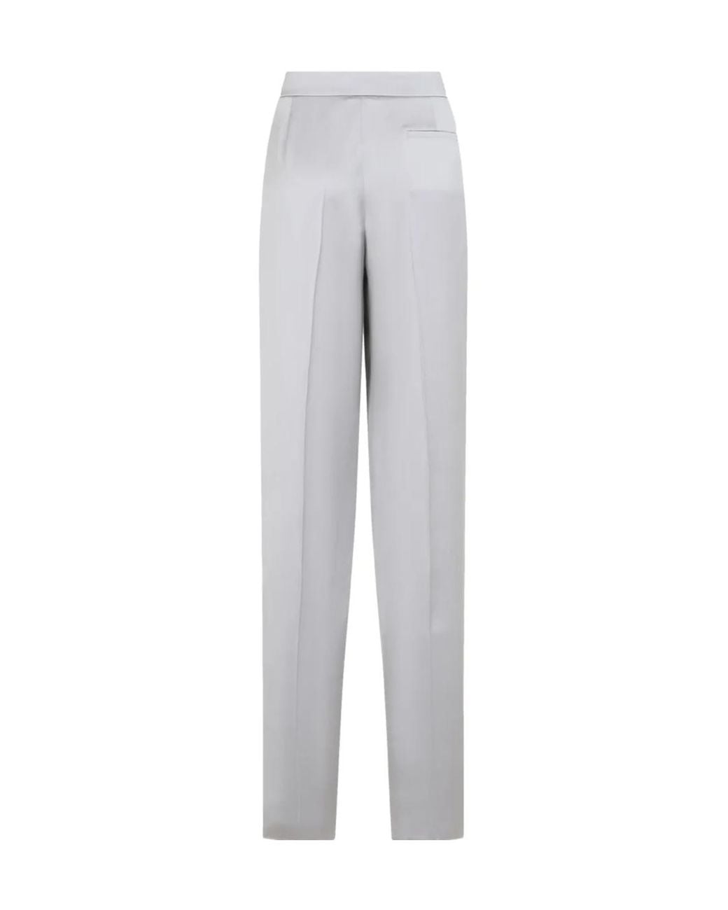 Giorgio Armani White Silk Trousers