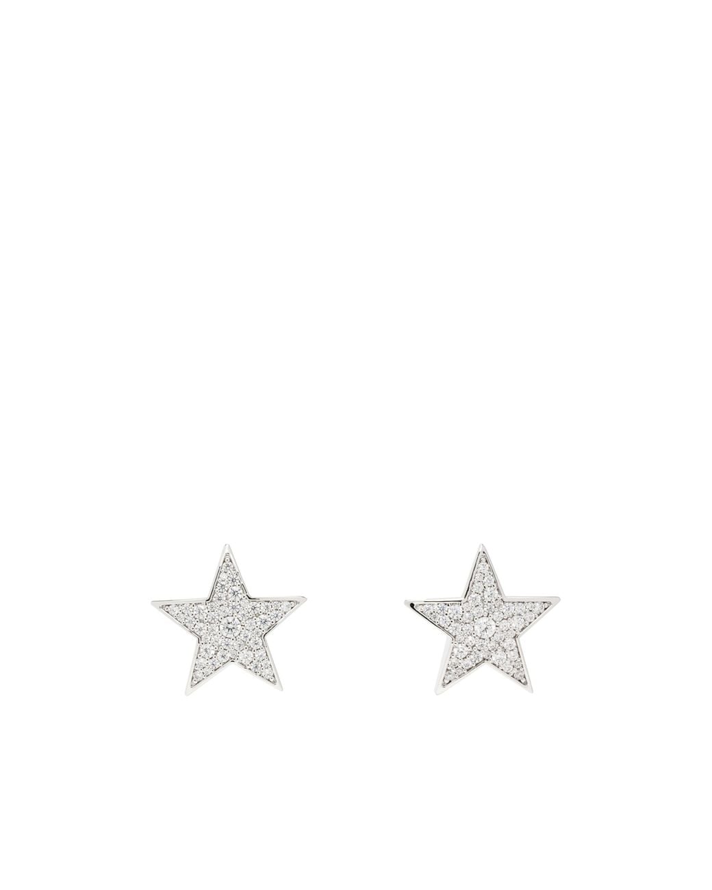NUMBERING White Star Earrings for men