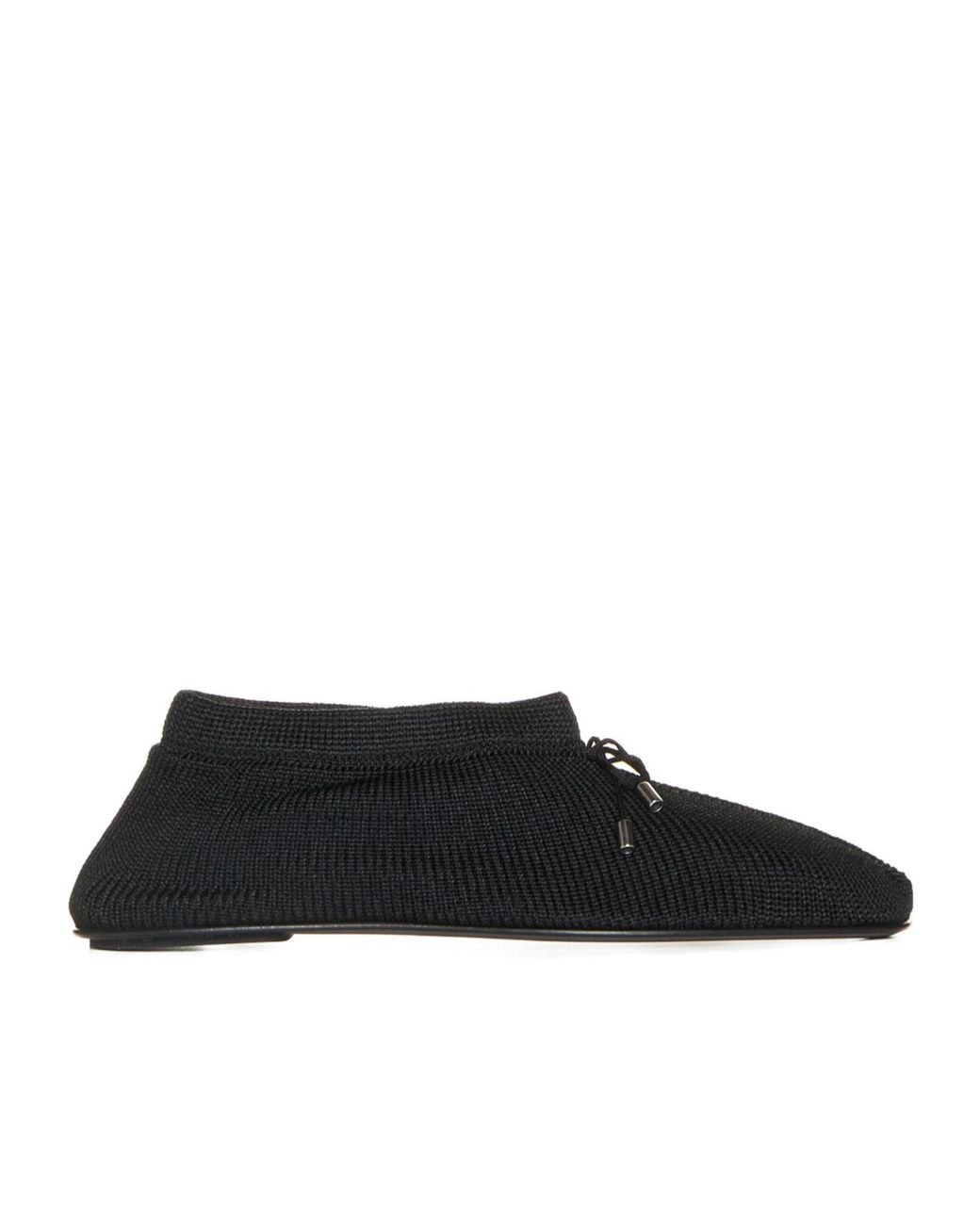 Totême Black Totême The Knitted Ballerina Flats