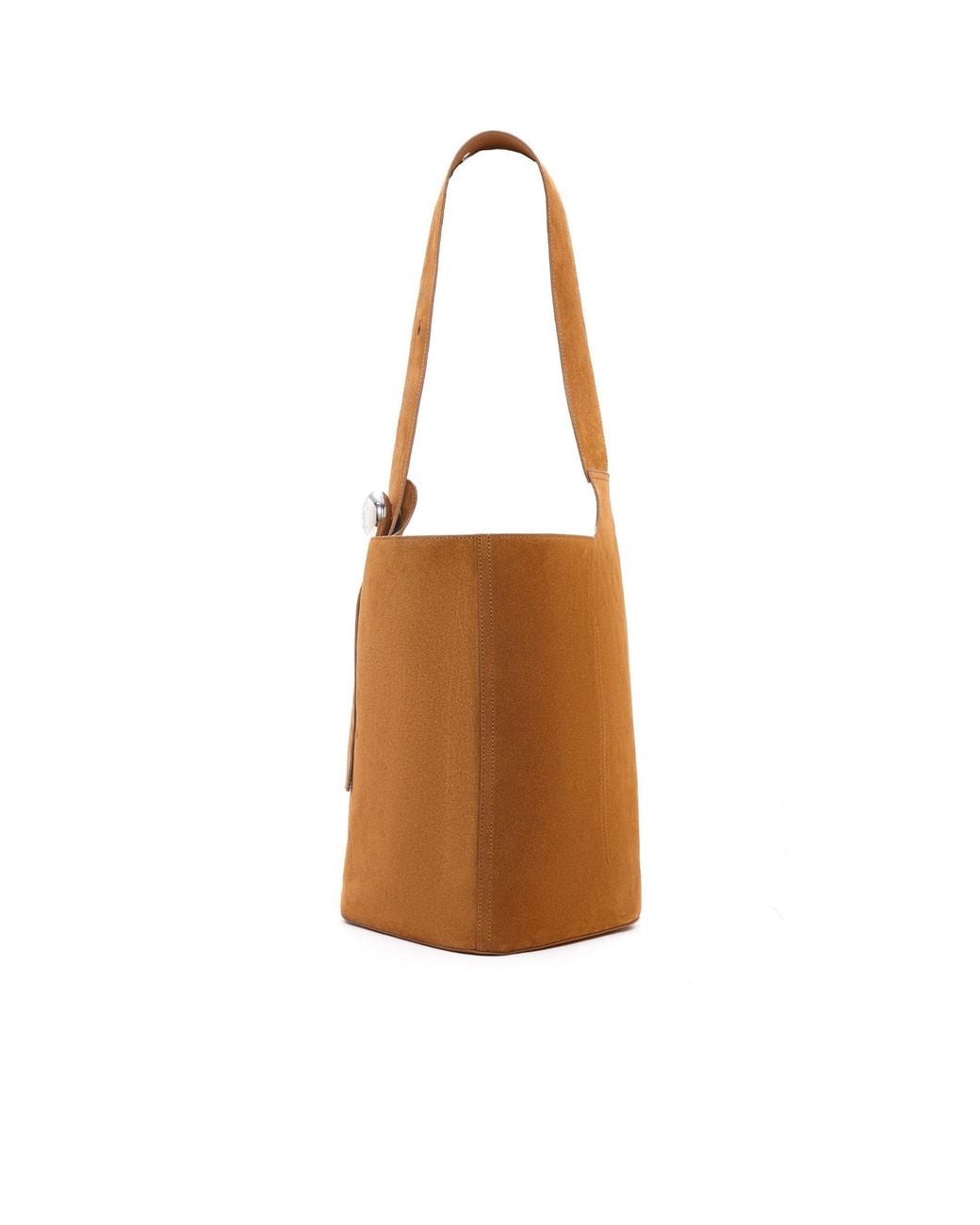 Loewe Brown Large Pebble Bucket Bag for men